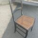 Set of 6 Napoleon III period chairs in blackened wood and caning