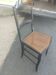 Set of 6 Napoleon III period chairs in blackened wood and caning