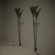 Pair of Torche wall lamps by Rob Eckhardt for Eckhardt and Leeuwenstein, 1980s