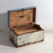 Small antique painted pine chest – Poland, around 1930