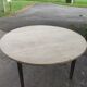 Table ronde rabattable
