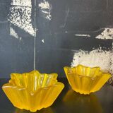 Art Deco star cups in the Pierre d'Avesn style for Daum