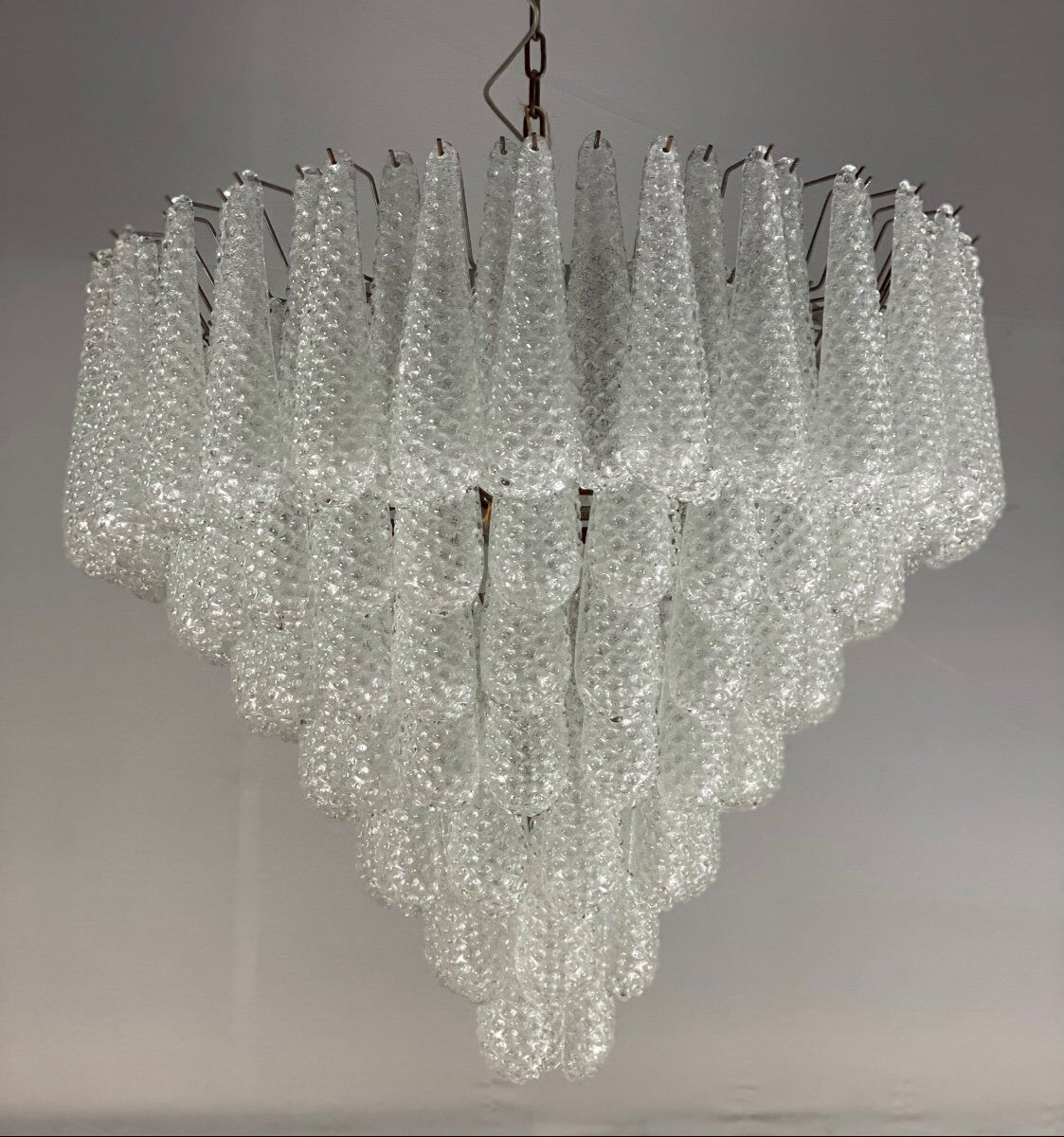 Venetian chandelier in Murano glass circa 1980