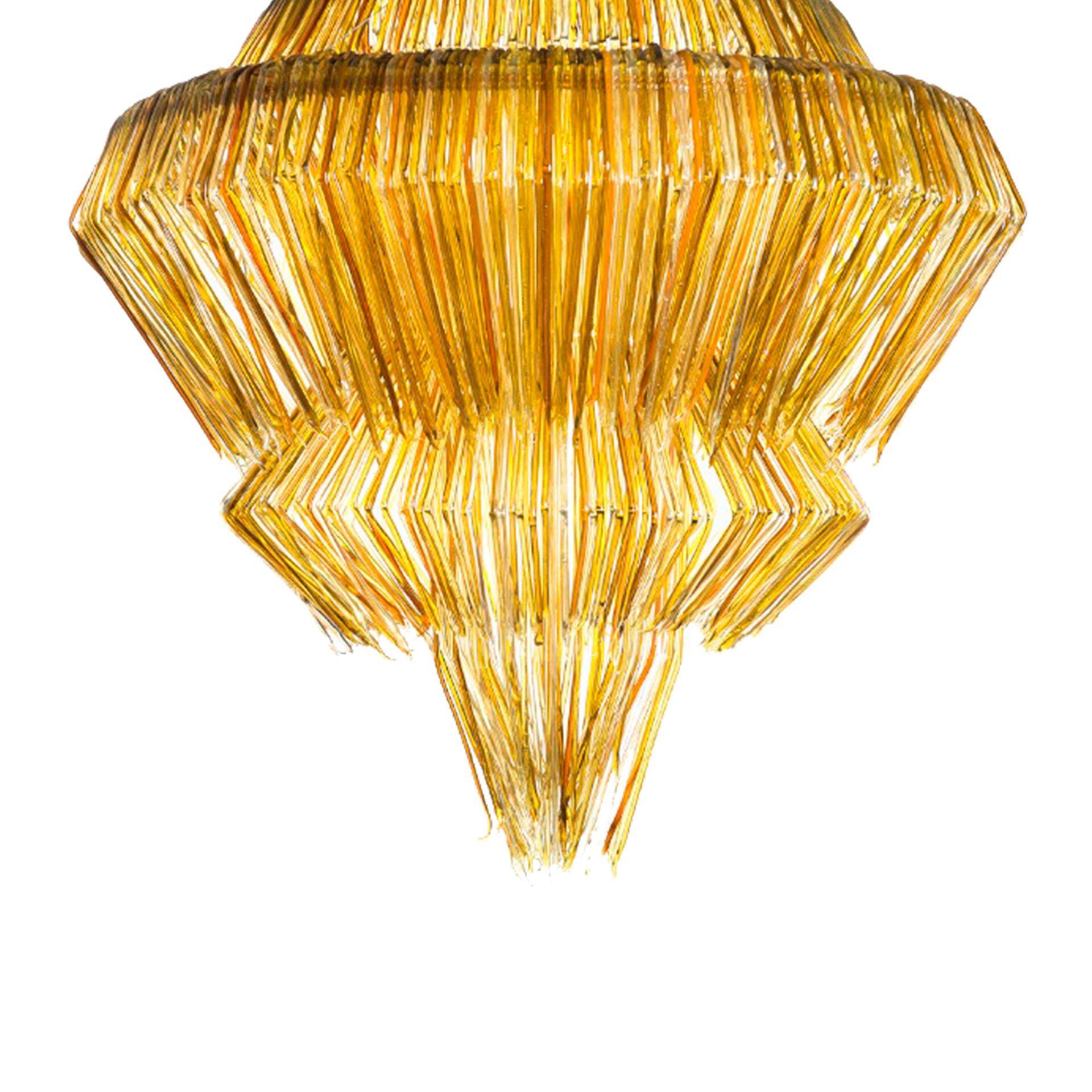 Contemporary Jacopo Foggini Mod Brilli Gold Methacrylate Italian Chandelier