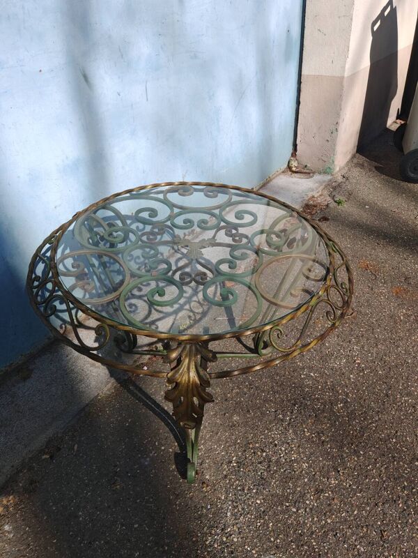 Table basse fer forgé 1940