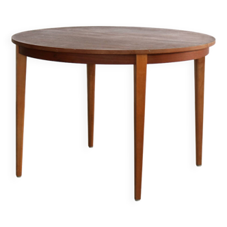 Table à manger vintage | Table ronde | Teck | Années 1960 | Suédois