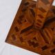 Art Deco floor lamp in marquetry, France, 1930s