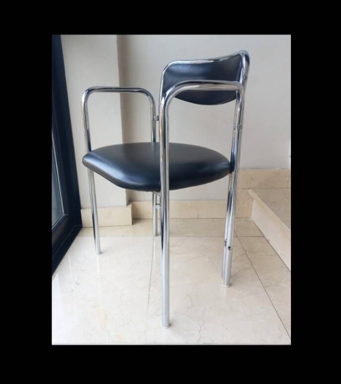 Set 2 mid century dining chairs