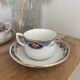 Set of 10 antique cups and saucers Digoin Sarreguemines