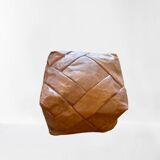 Coole handmade marrocan house style pouf in 70's style from original buffalo leather - new