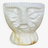 Anthropomorphic ashtray in alabaster, vintage