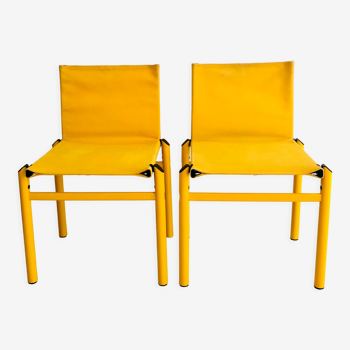 Chairs "Mastro" by Afra and Tobia Scarpa for Molteni, Italy 80s