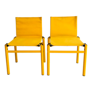 Chaises Mastro par Afra et Tobia Scarpa pour Molteni, Italie années 80