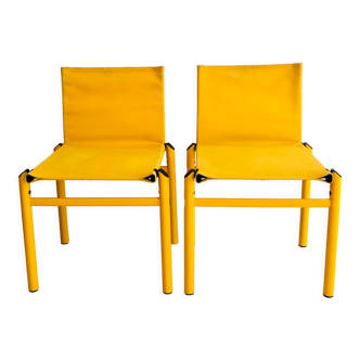 Chaises "Mastro" par Afra et Tobia Scarpa pour Molteni, Italie années 80