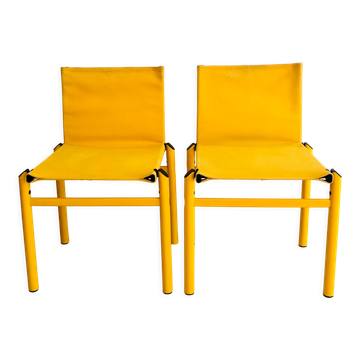 Chairs "Mastro" by Afra and Tobia Scarpa for Molteni, Italy 80s