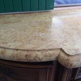 Ancient row with marble