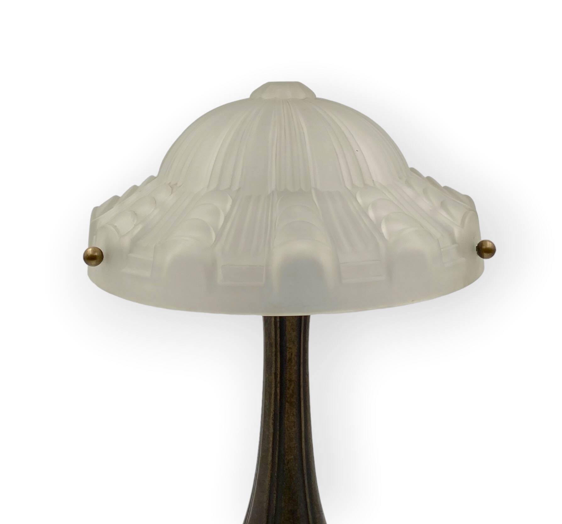 Art Deco bronze table Lamp, France ca. 1930s