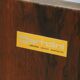 Vintage sideboard by Luigi Bartolini in rosewood and chrome metal, 1960