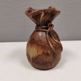 vase shaped like a money bag, in beautiful earthy colours.