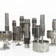 Set of 13 brutalist Space Age vases in steel – BMF, Germany, circa 1970