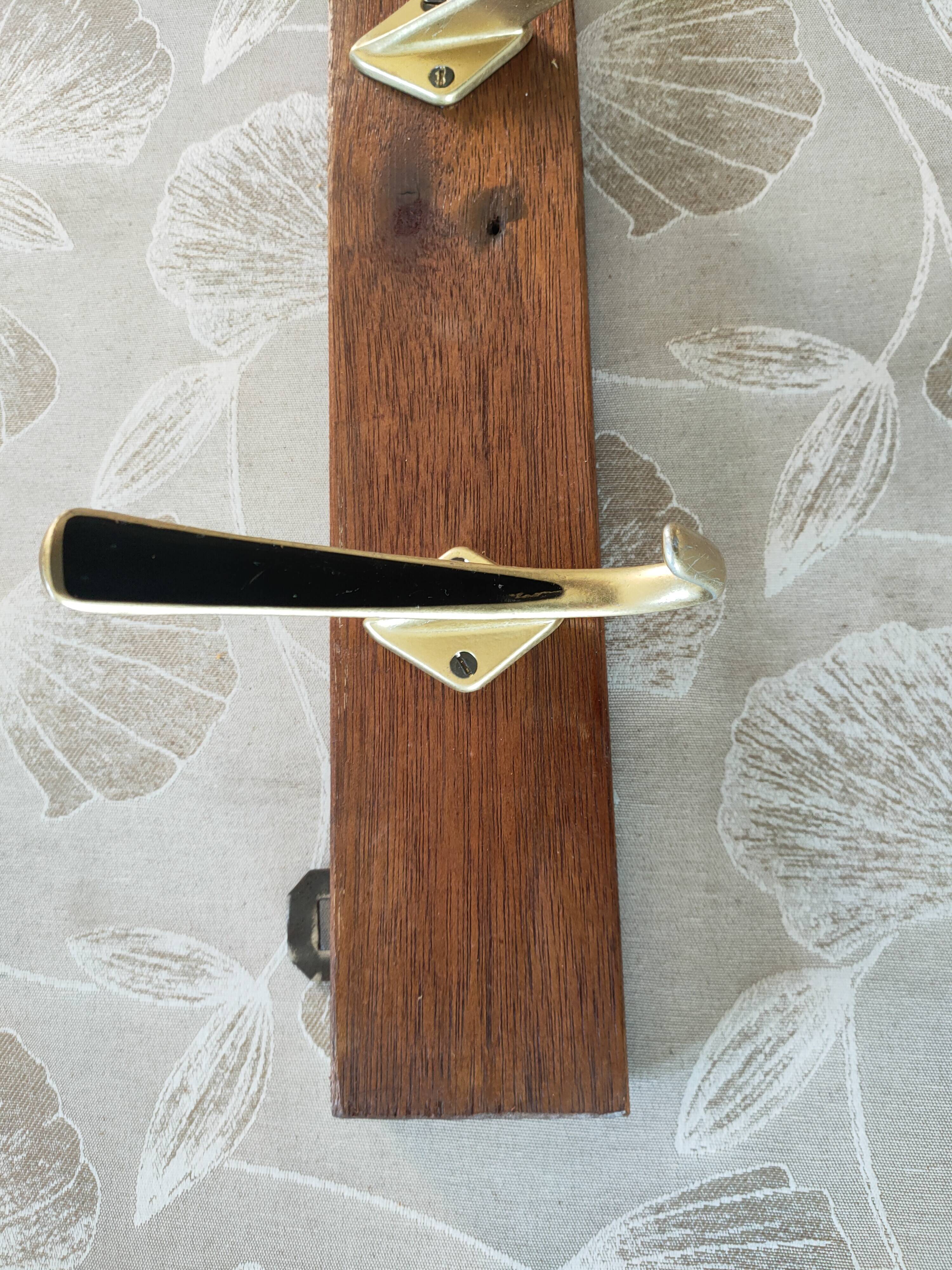 vintage coat rack with 6 hooks