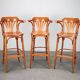 Set of 3 TON bentwood bar stools, Czech Republic, circa 1990.