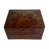 Magnifying glass wood jewelry box