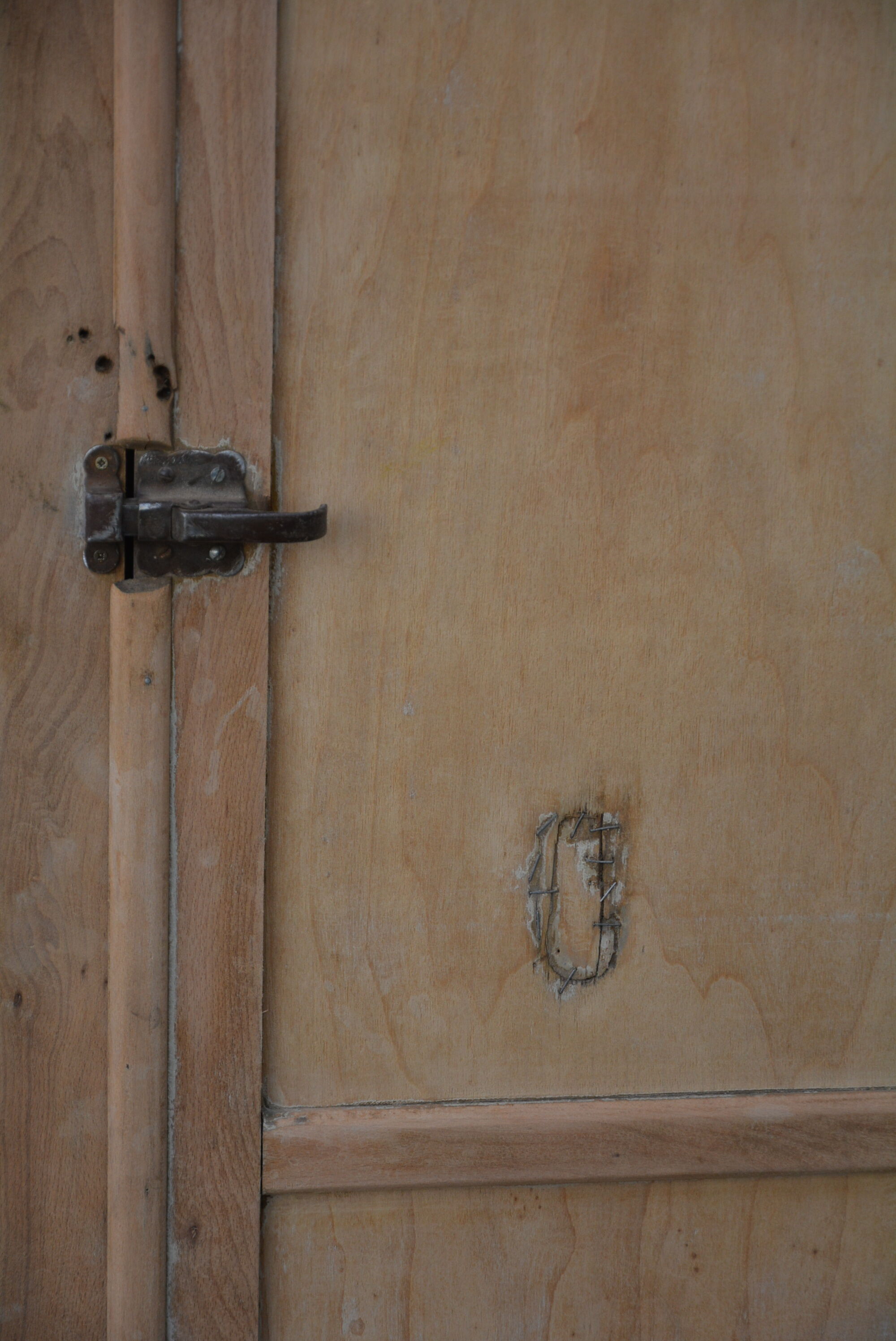 Parisian cabinet in raw wood