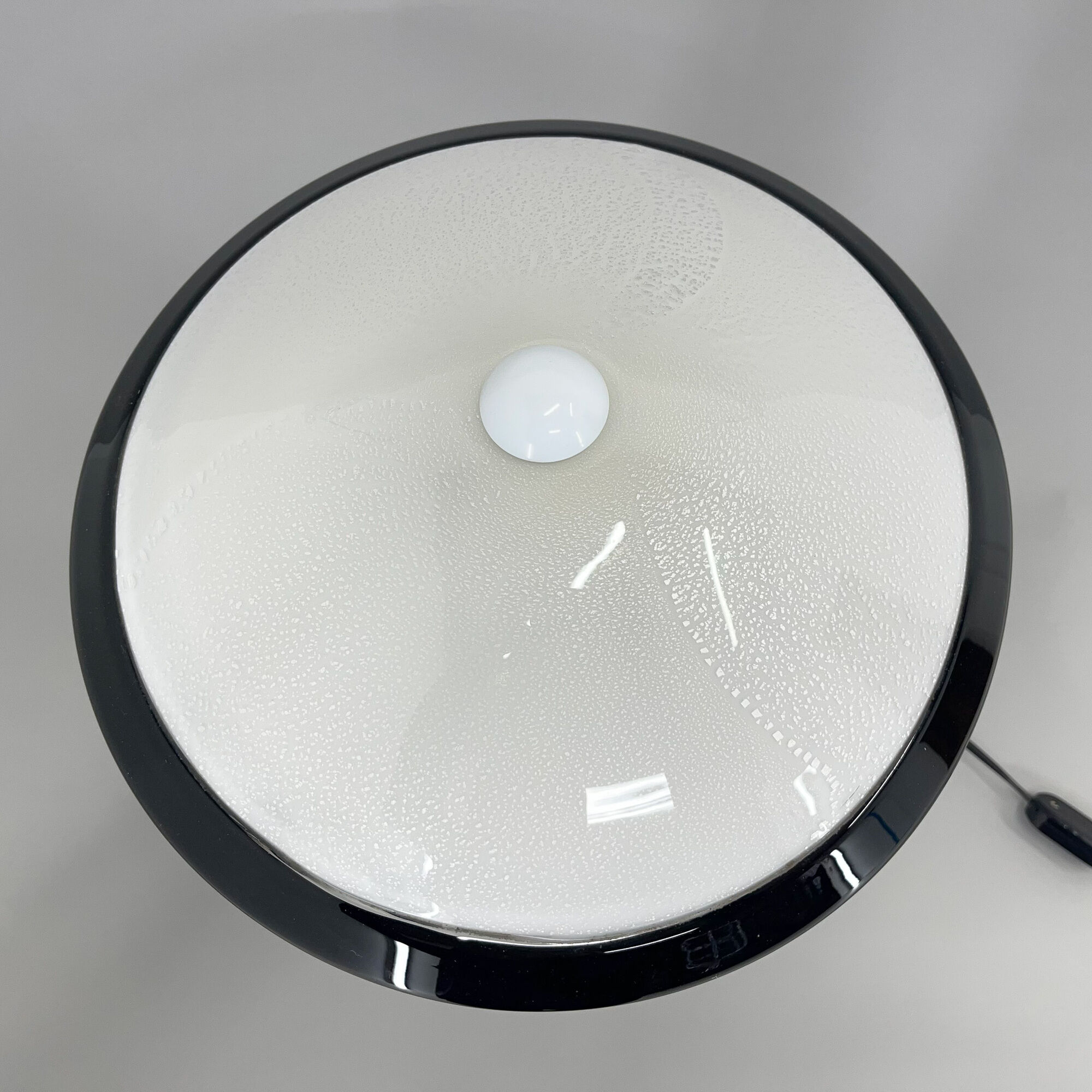 1980's Italian Mushroom Vetri Murano Glass Table Lamp by ZONCA, Labeled