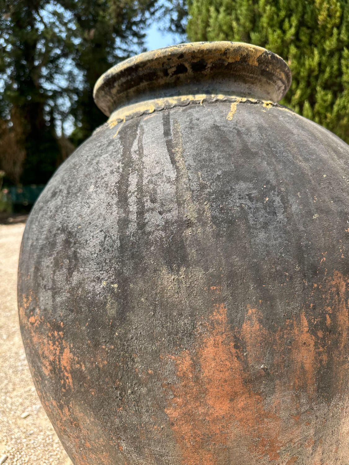 18th-century terracotta wine jar