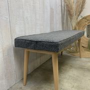 Scandinavian bench grey curls