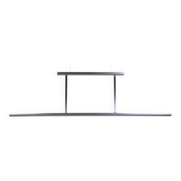 Large aluminum pendant light 1970