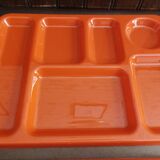 Lot of 5 Compartment Meal Trays, 1970s New