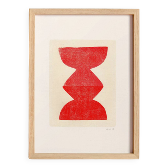 Peinture - M716i - rouge vif - signée Eawy