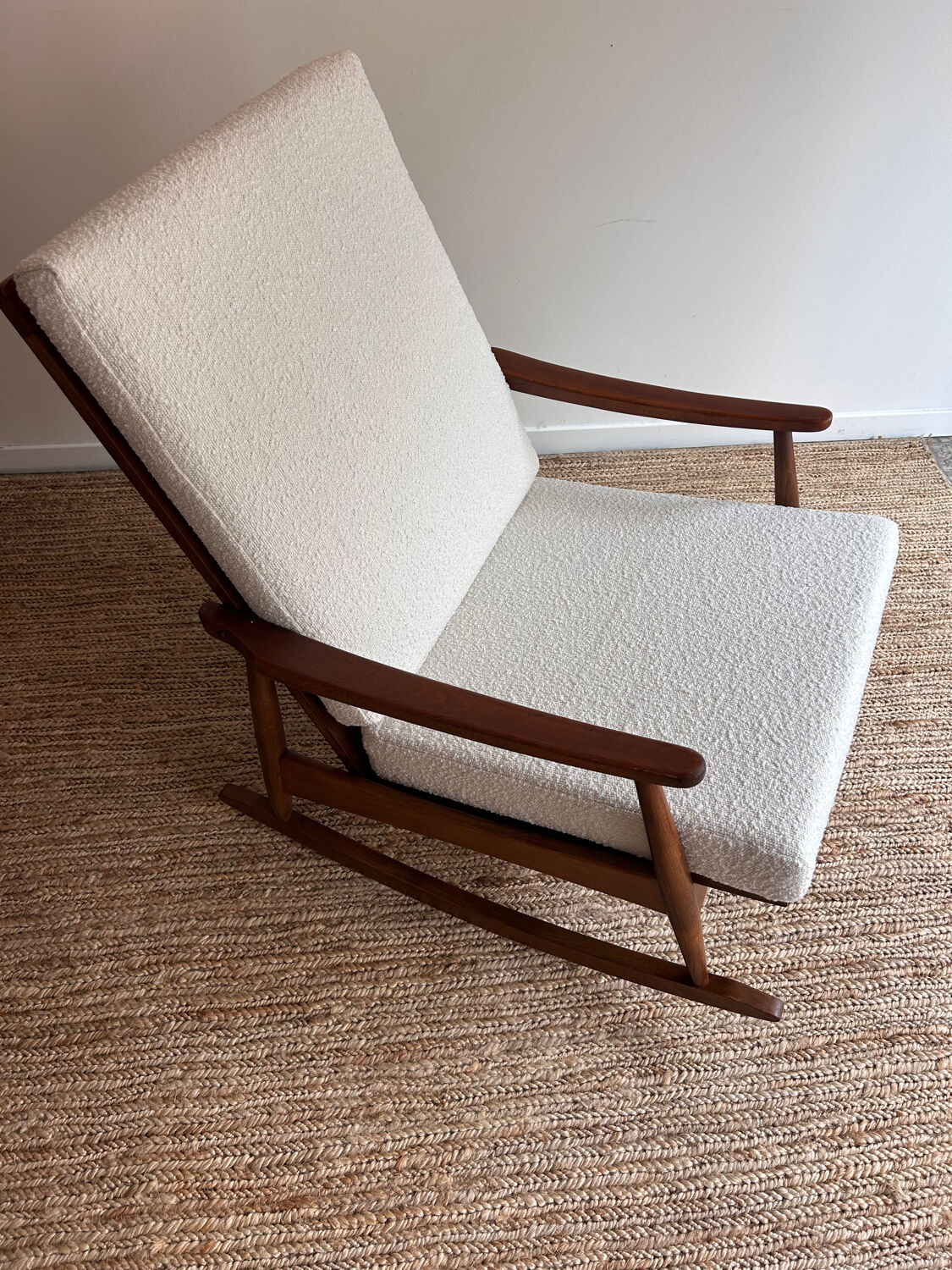 Rocking chair scandinave vintage
