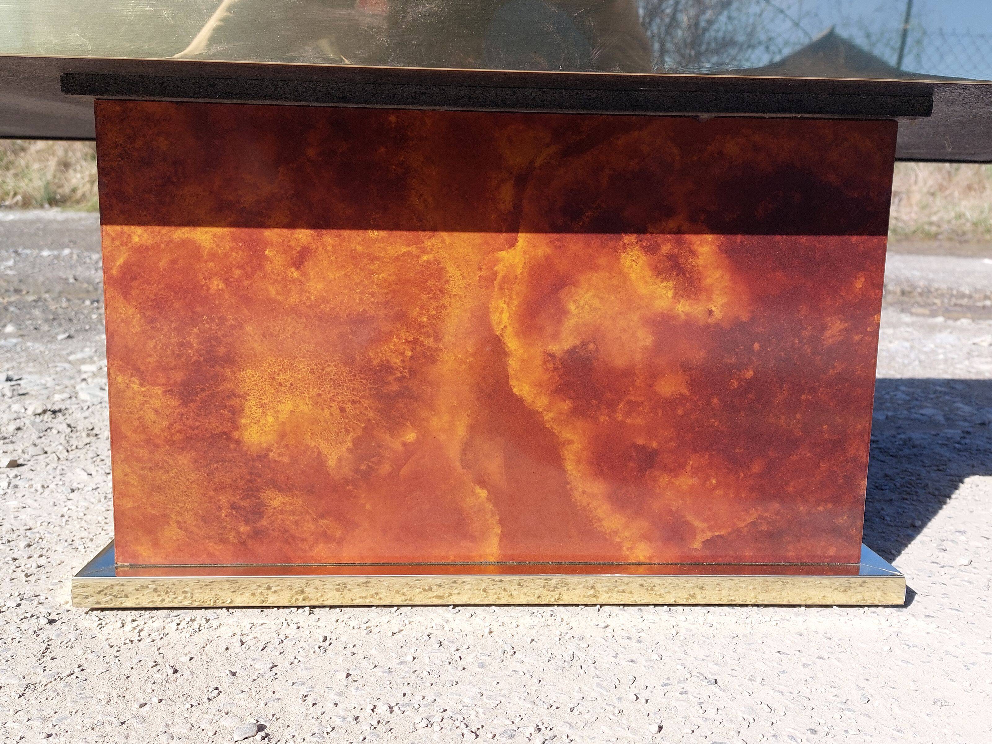 Rectangular coffee table Hervé Chapuis - 1970s