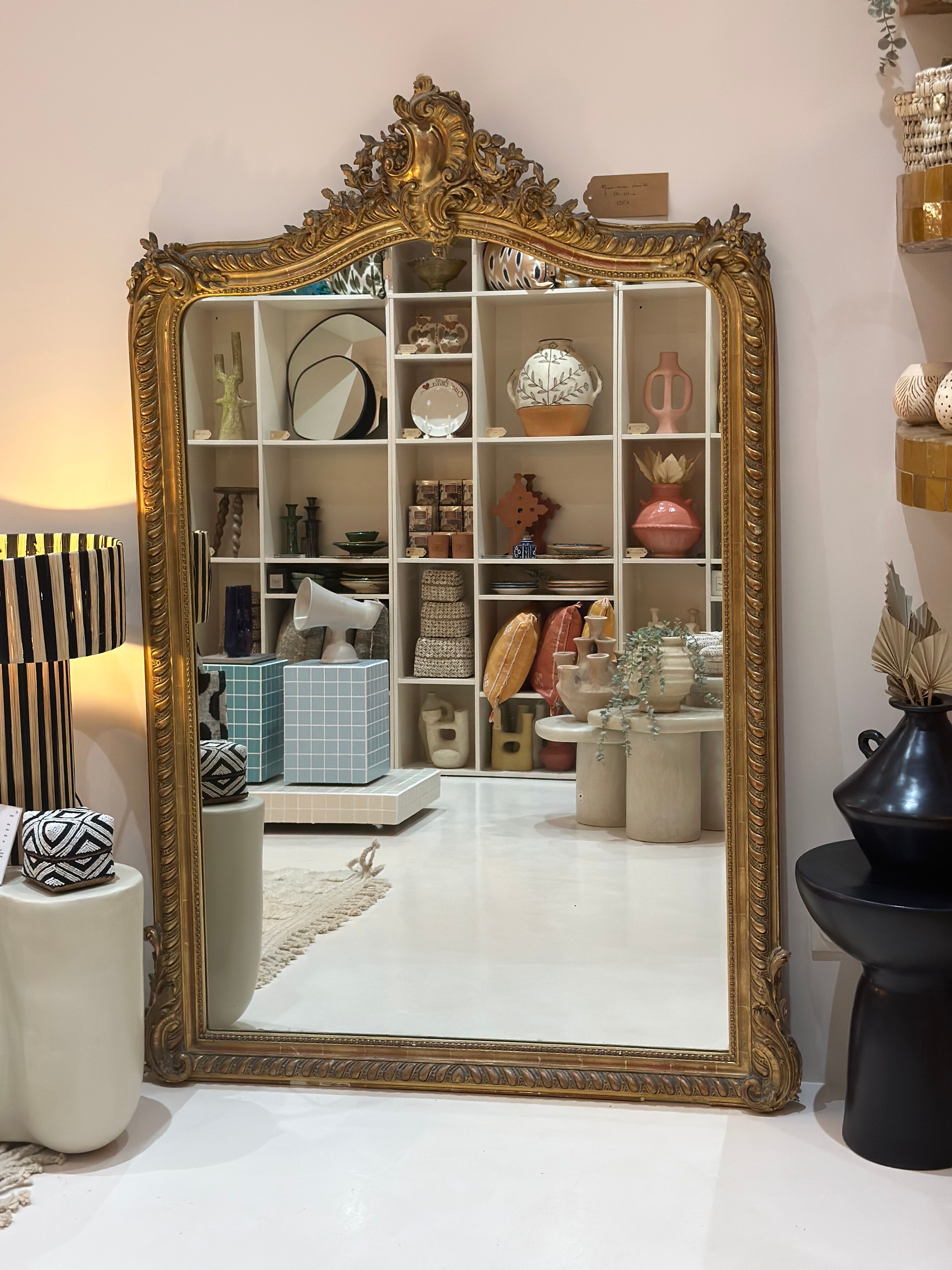 Large old mirror louis Philippe