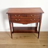 Console trolley style Directoire in mahogany