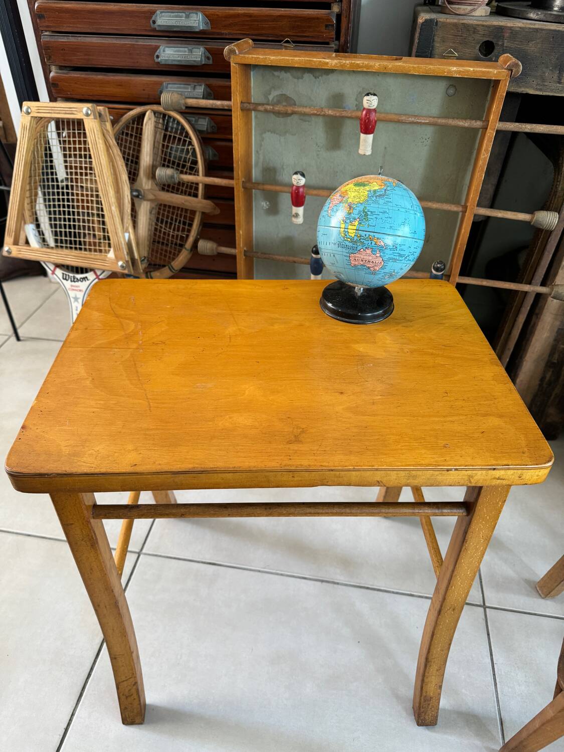 Vintage Baumann children's desk and chair set