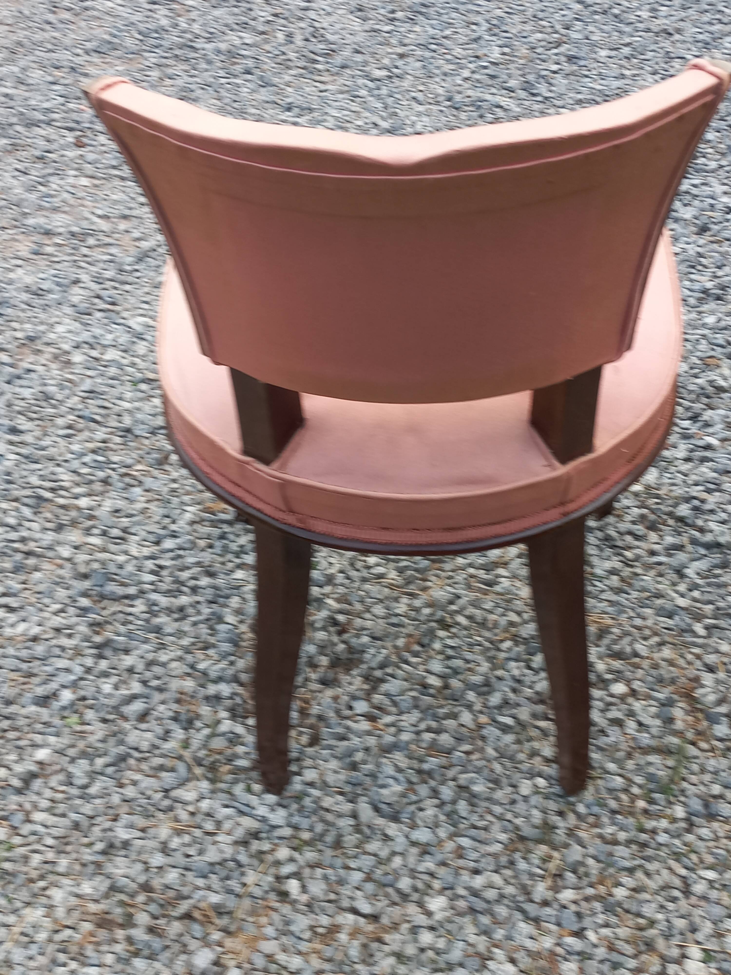 Pair of vintage low-backed bedroom chairs from the 1930s/1950s