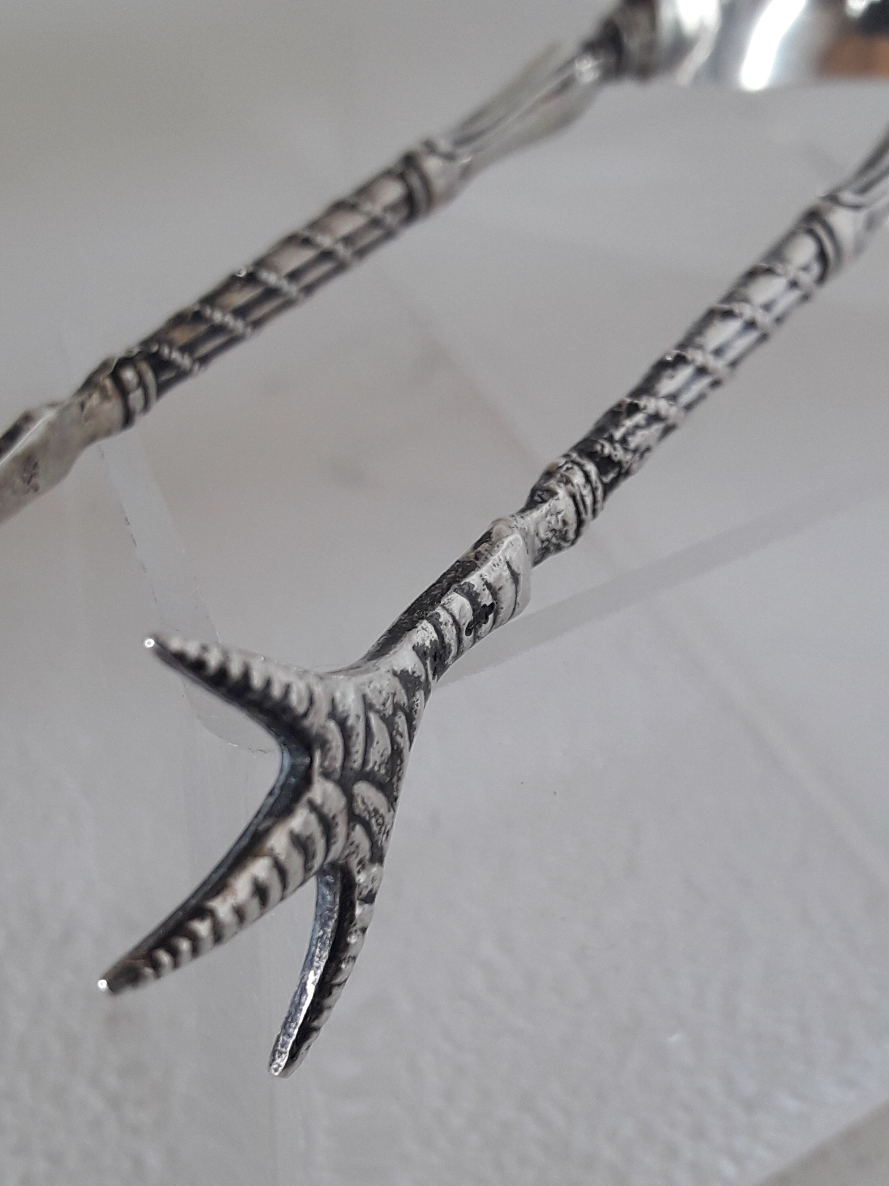 Solid silver sugar clamp Netherlands