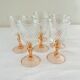 Set of 6 luminarc pink wine glass