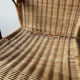 Vintage adult rattan armchair