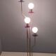 Brass, varnished metal and plexiglas floor lamp "alberelli" by c. la gaipa, 2020