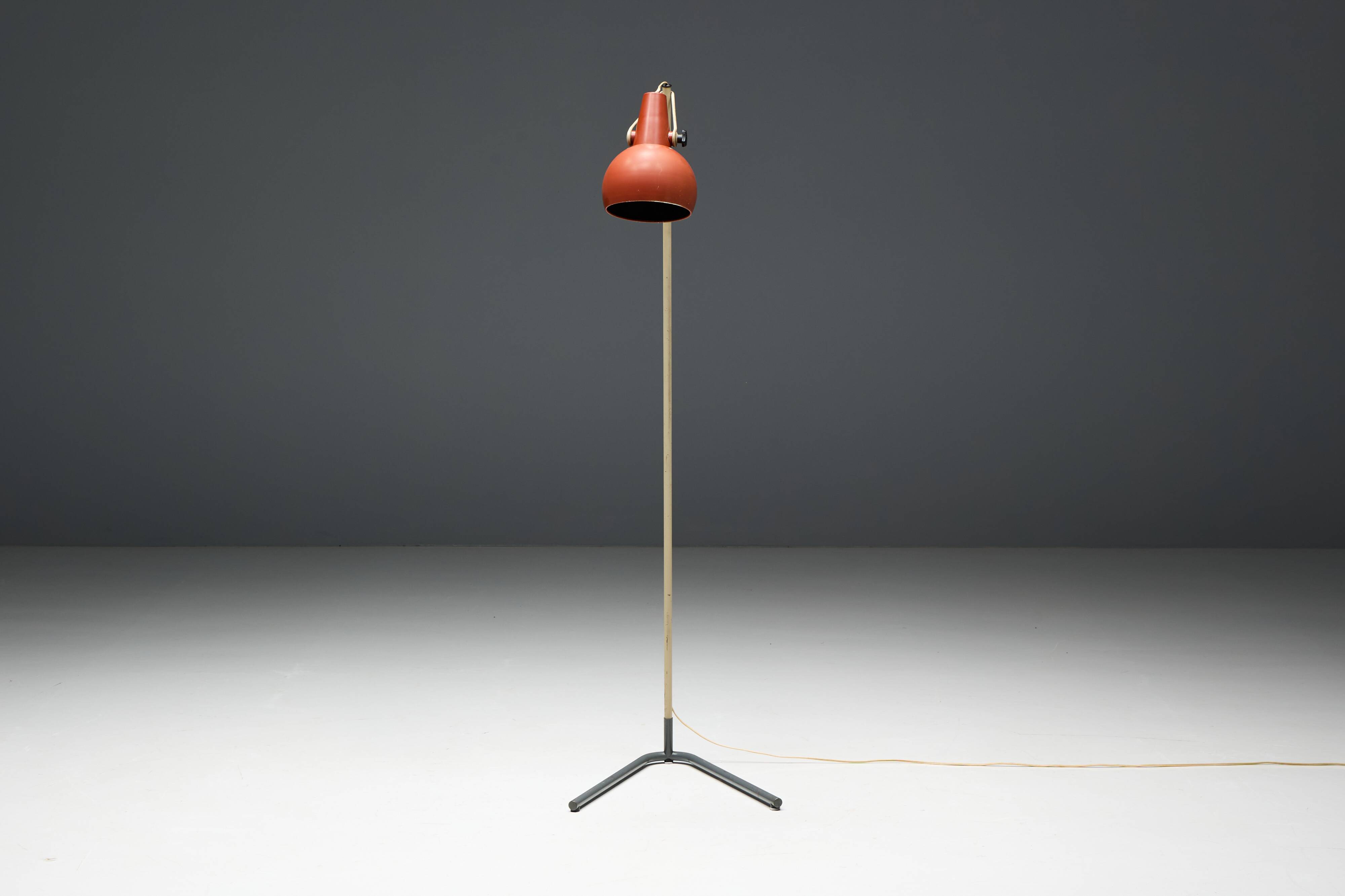 'NX29' Floor Lamp by Louis Kalff for Philips, Netherlands, 1950s