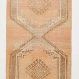 Vintage Runner Rug, 3x13 Long Faded Rug, Runner Rug, 84x398Cm