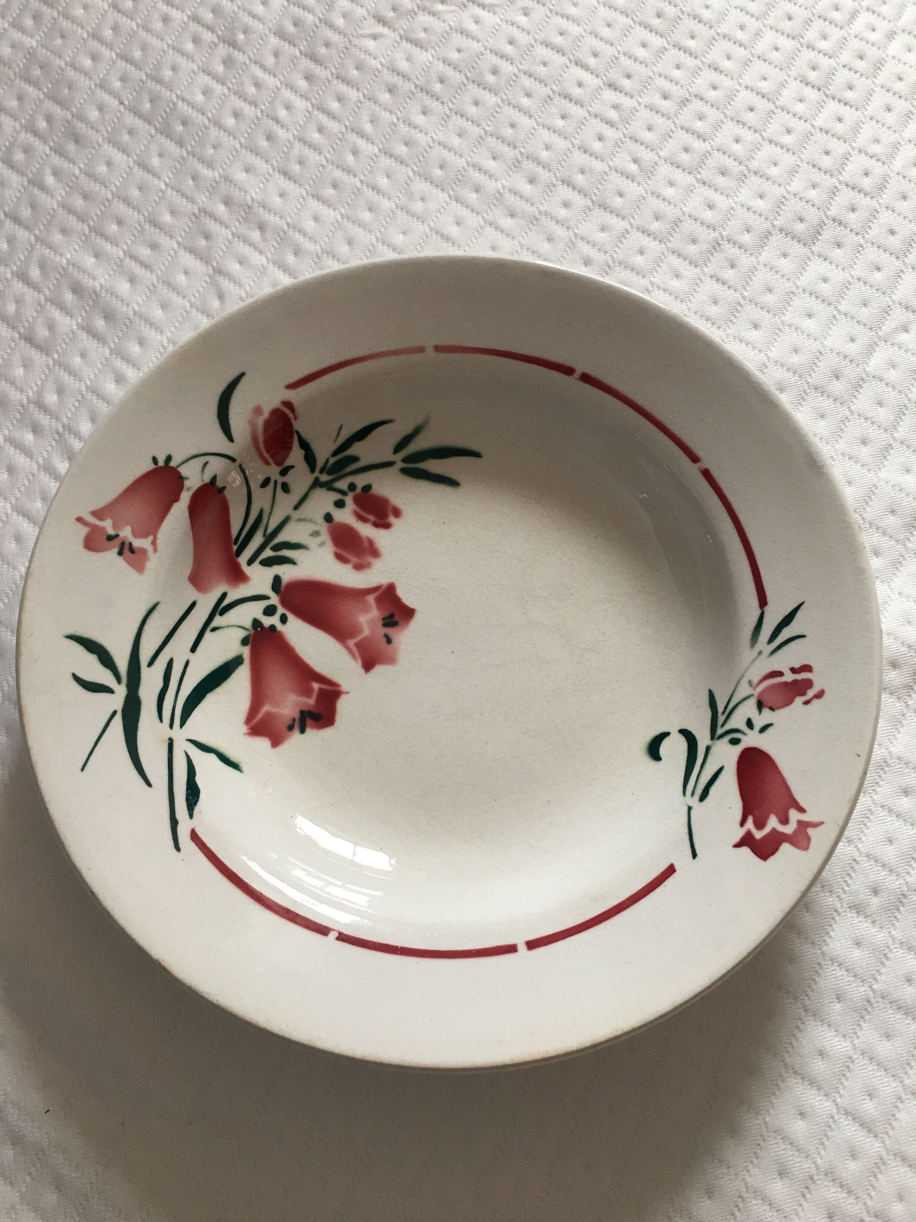 Assiette creuse marque St Amand