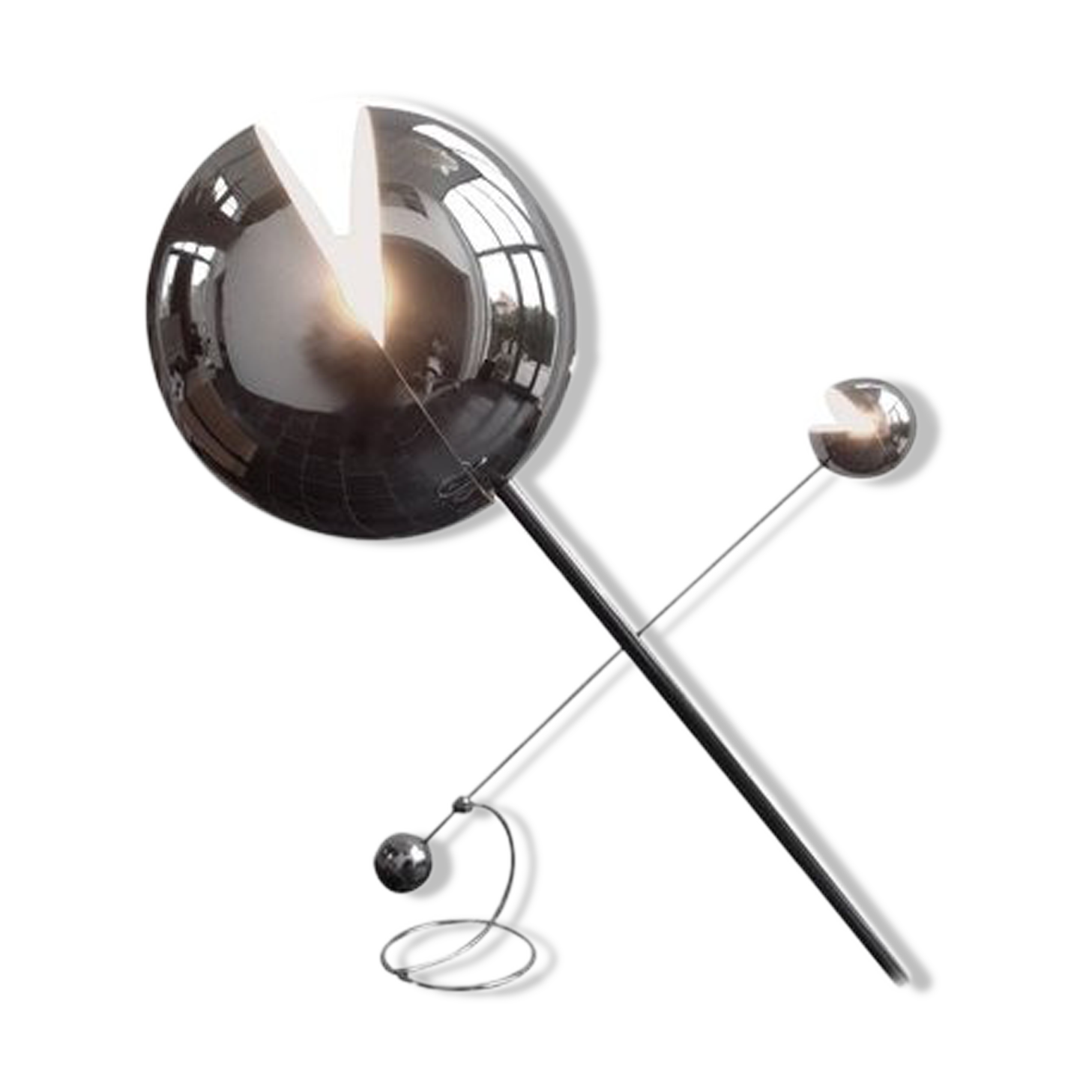 Set of 2 floor lamps 3S by Paolo Tilche, 1970s,