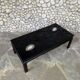 Table basse inclusion agathes design belge 1970