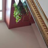 Large painted wood mirror